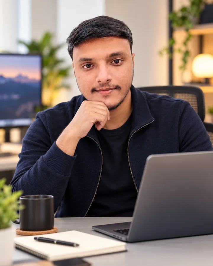 Professional portrait of Priyank Patel, your direct point of contact